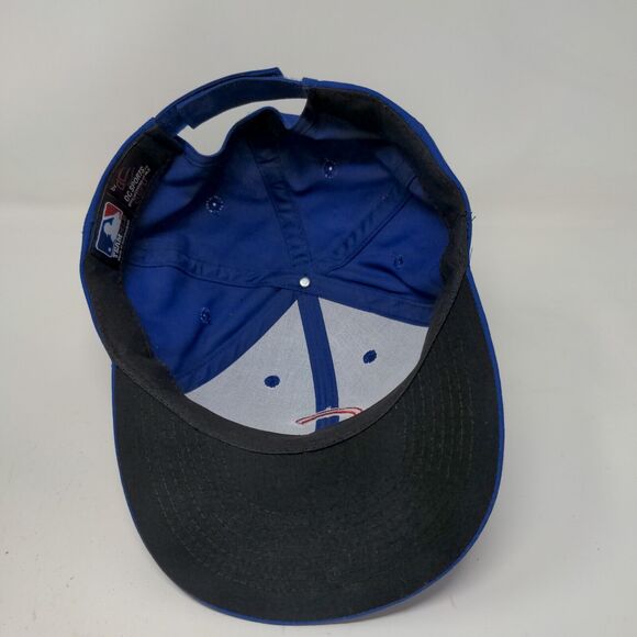 Team MLB Men's Chicago Cubs Strapback Hat Blue OSFM Embroidered Logo - Picture 10 of 12